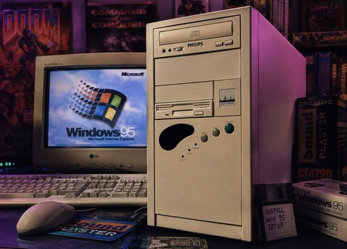 Retro gaming pentium - pc,